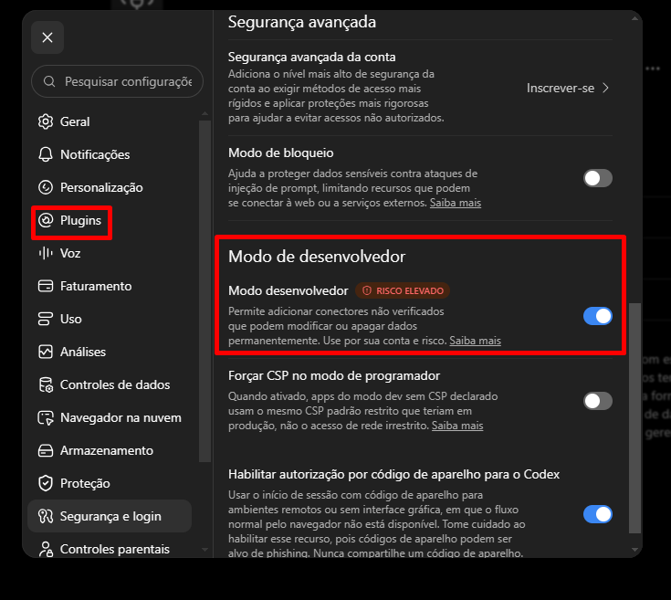 Etapa 2: Ative o Modo desenvolvedor