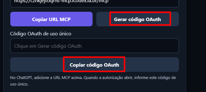 Etapa 11: Gere seu código OAuth